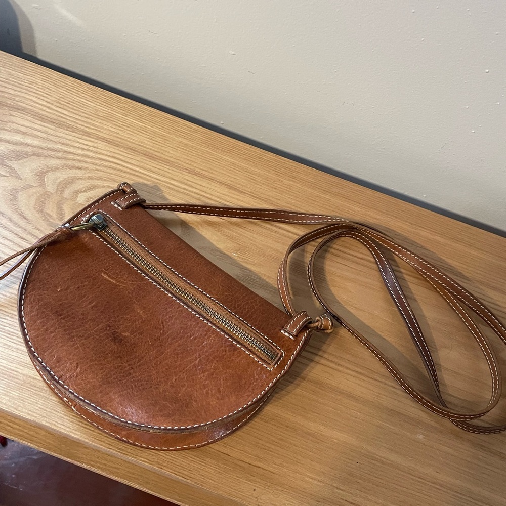 Madewell Leather Crossbody Saddle Bag